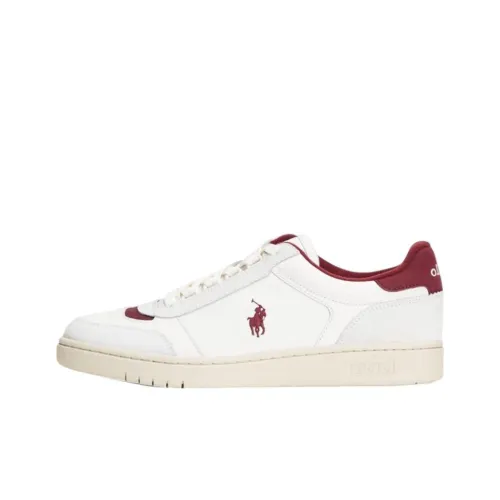 Polo Ralph Lauren Polo Crt Spt Low-Top Skateboard Shoes Men's White