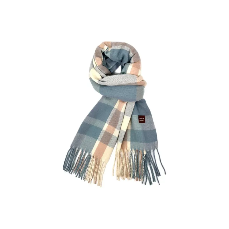 JEANSWEST Faux Cashmere Knit Scarves Unisex-2