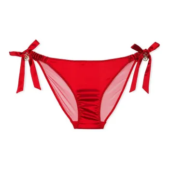 Victoria's Secret Very Sexy Satin Bows Cheeky Panty/ Lipstick Underpants Women's 1 Pack Red