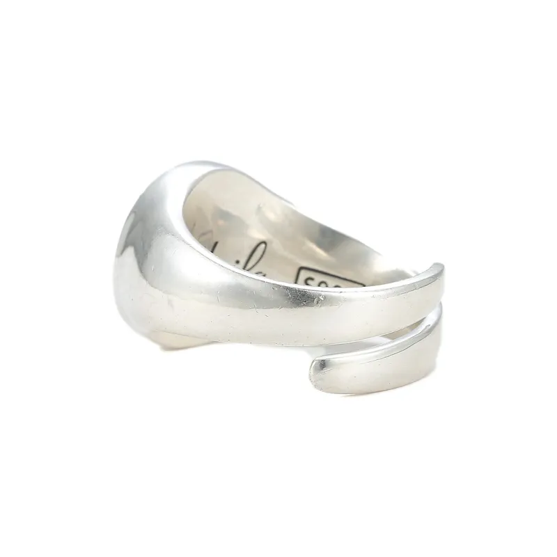 Ruibeila 990 Silver Full Silver Ring Unisex-3