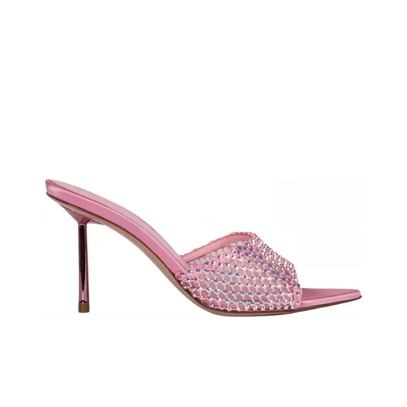 Le Silla Gilda 100mm Crystal-embellished Mules-1