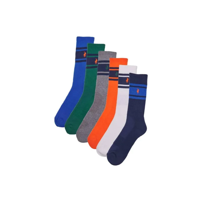 Polo Ralph Lauren Mid-Calf Socks Unisex 6 Pack-0