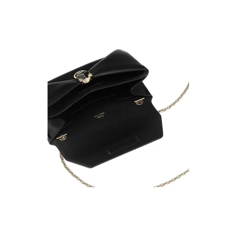 CARTIER Panthère De Cartier Calfskin Clutch Women's Black-3