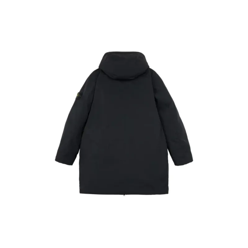 STONE ISLAND Polyester Micro Twill Long Down Parka Jacket-1