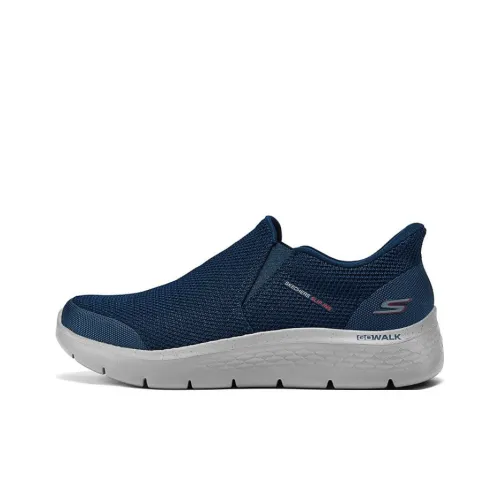 Skechers Slip Ins Anti Slip Wear Resistant Low Top Casual Shoes Men's Marine Blue