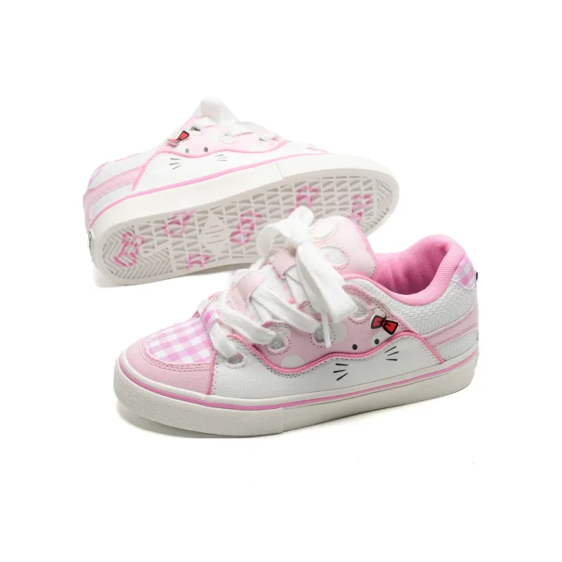 OAOQ Low-Top Skateboard Shoes Unisex White Yellow Blue-19