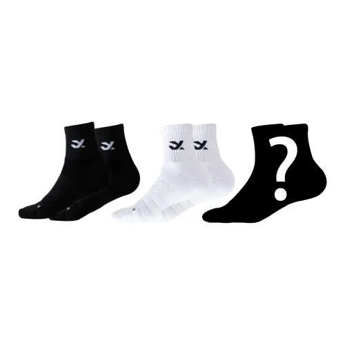 Crab Feathers PANHIGH Mid Calf Socks Unisex 3 Pack Mixed Color