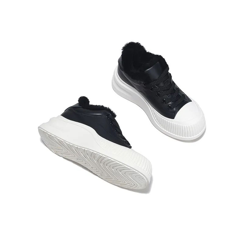 SELAIYA Thermal Low Top Skateboard Shoes Women's-11