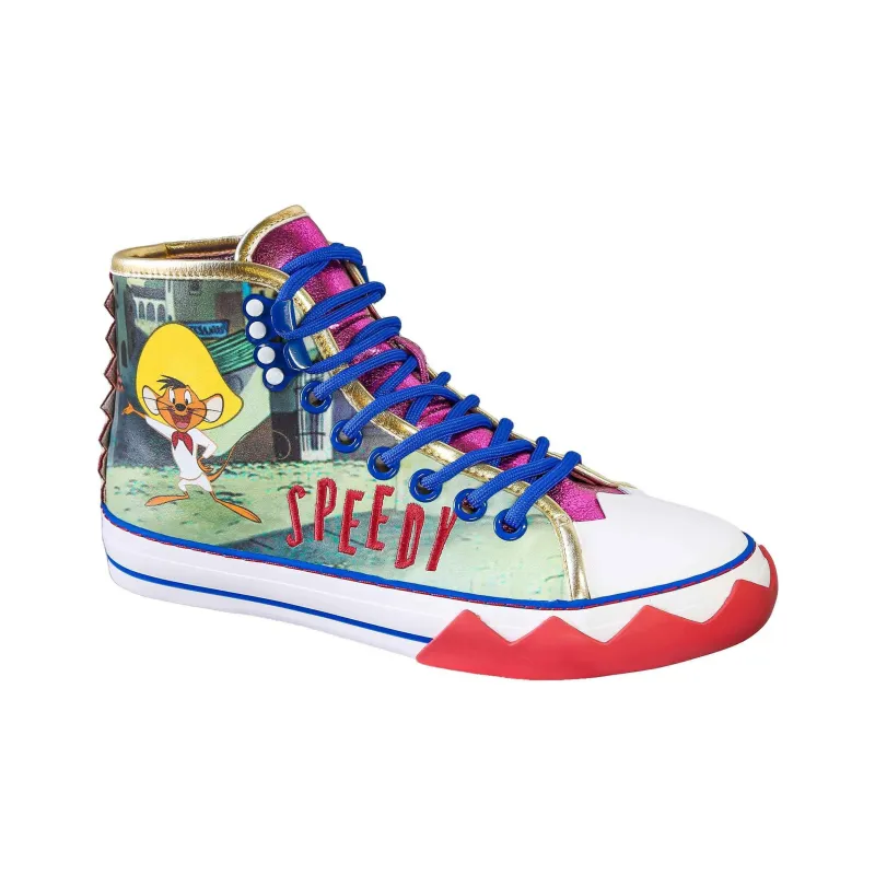 IRREGULAR CHOICE Arriba Arriba High-Top Skateboard Shoes Unisex Green-2