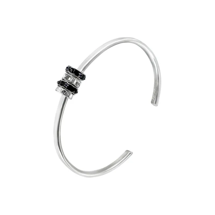 OINICIO White Gold Plated Copper Bangles Unisex-0