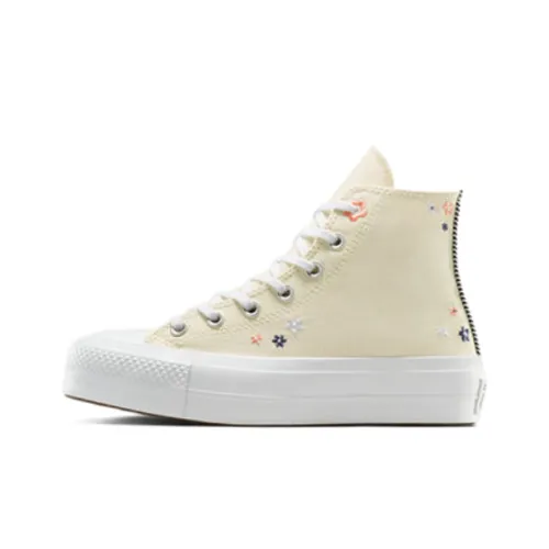 Chuck Taylor All Star Women's Converse Lift Platform High 'Petite Petals   Light Dune' Women's