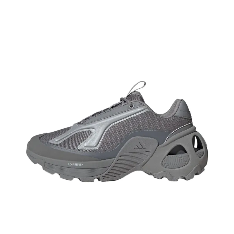 Adidas Wonder Runner Anti Slip Wear Resistant Low Top Casual Running Shoes Unisex Gray Silver-0