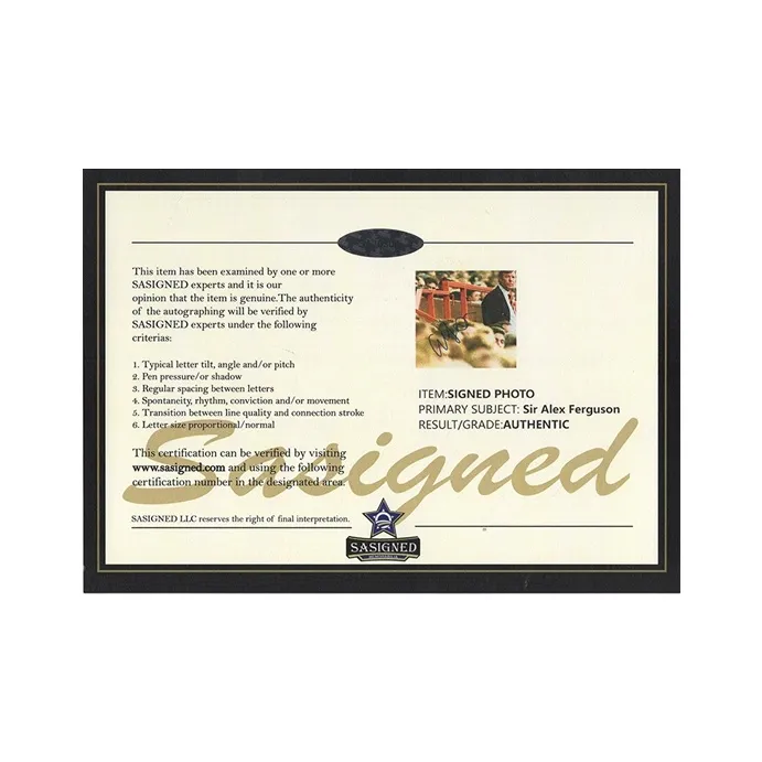 Three For Football Fan Supplies Includes SA Certificate Framed-2