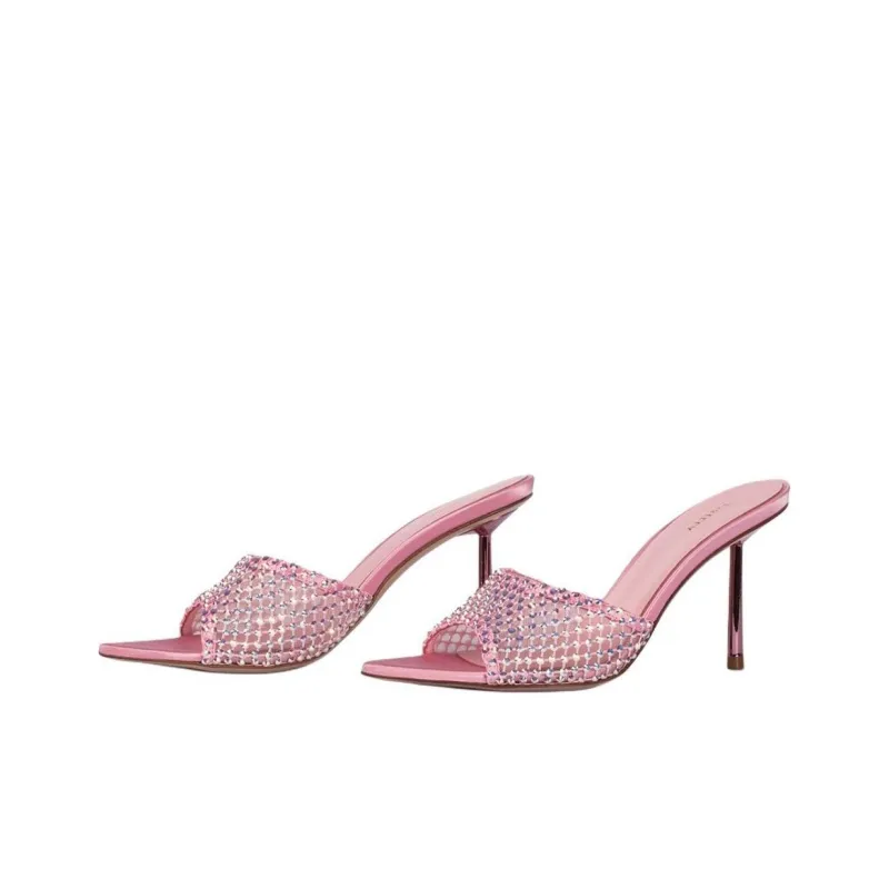 Le Silla Gilda 100mm Crystal-embellished Mules-2