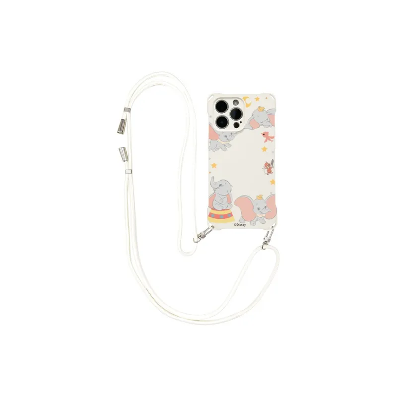 Disney Silicone Material Cute Square Lanyard High-End Phone Cases Compatible With Apple 16 Pro Max/Pro/Plus/15/14/13-0
