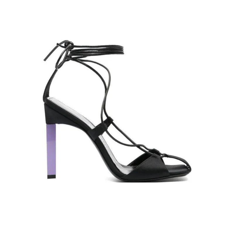 The Attico 115mm Tie-fastening Sandals-1