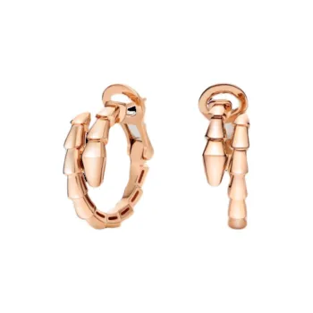 BVLGARI 18K Rose Gold Earrings Women's