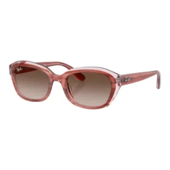 RayBan Plate Frame Round Sunglasses Kids' Red