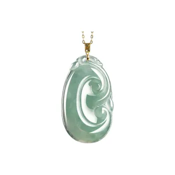 Run Ding Ice Glutinous Jadeite Necklaces Unisex