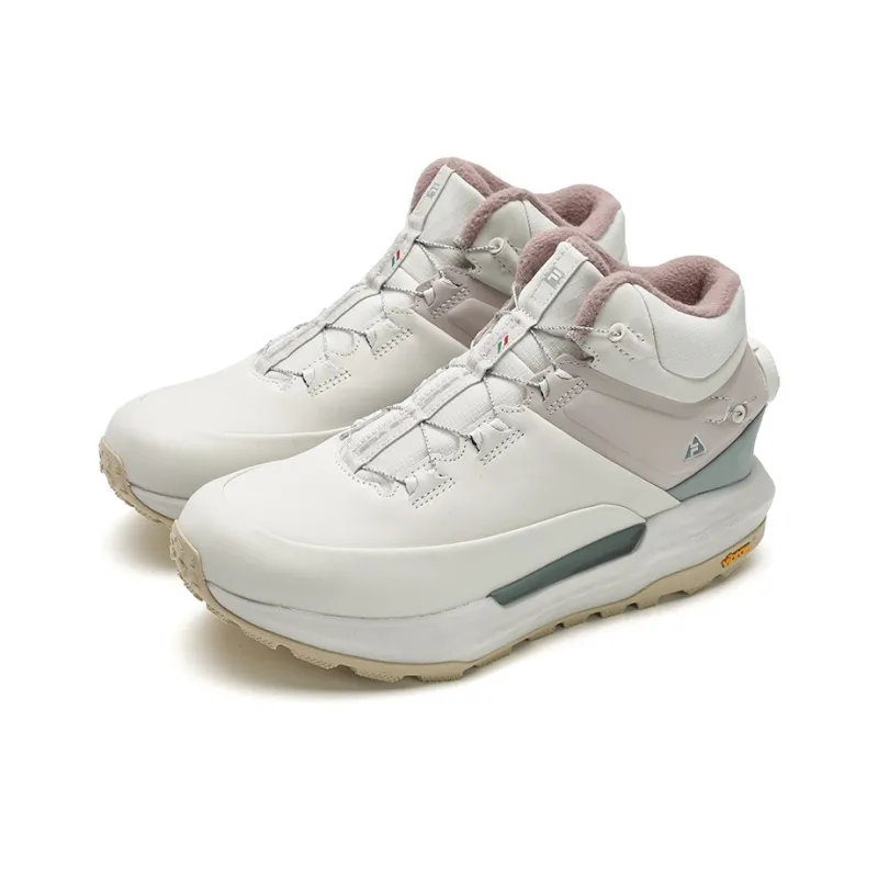 FILA BOA EXPLORER 2 Abrasion Resistant High Top Running Shoes Women's White Gray Pink-1