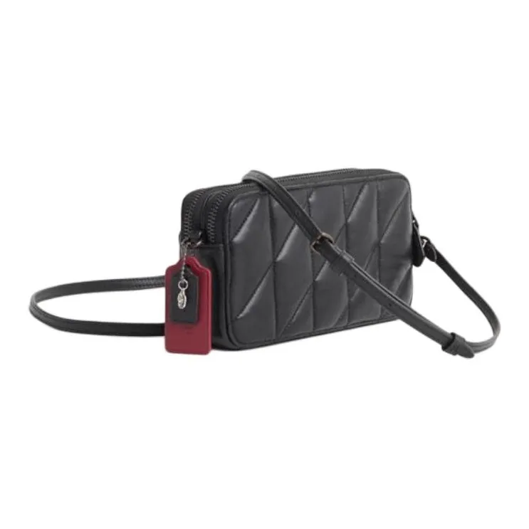 COACH Kira Nappa Leather Shoulder Bag Crossbody Bag Small Size Women's Black-1