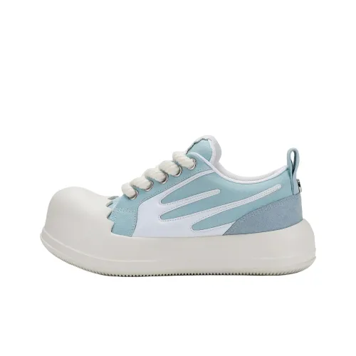 RHIME USA ASTROPOD Low Top Canvas Shoes Unisex White Blue