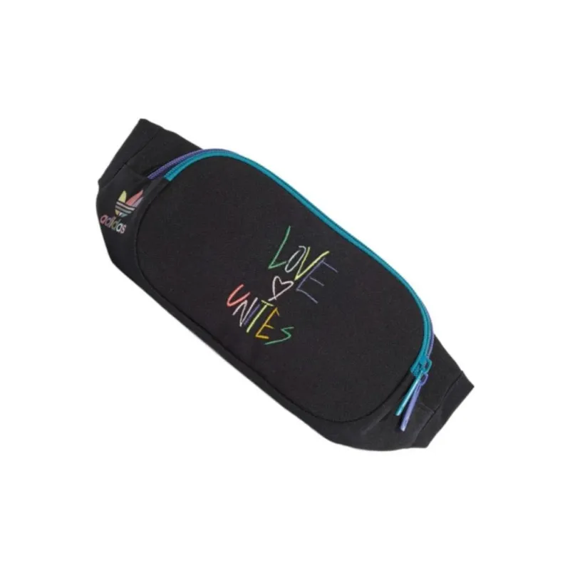 Adidas Originals Polyester Sling Bag Crossbody Bag Fanny Pack Regular Unisex Black-1