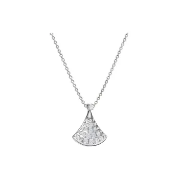 BVLGARI Divas' Dream Series 18K White Gold Top Chain Unisex Silver