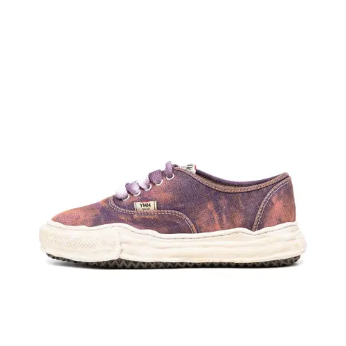 MIHARA YASUHIRO Baker Abrasion-Resistant Low-Top Canvas Shoes Men's Purple
