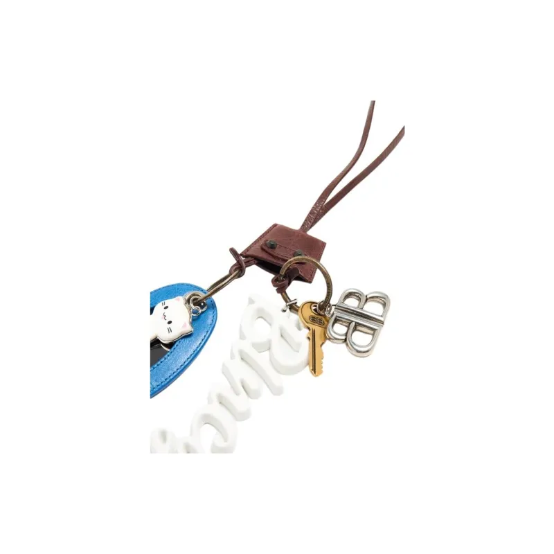 Balenciaga Le City Charm Heart Keyring-4