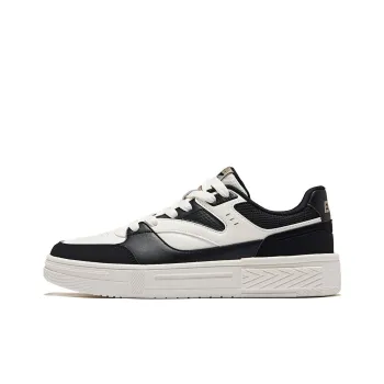 Erke Wear resistant And Lightweight Low Top Skateboard Shoes Men's White Black
