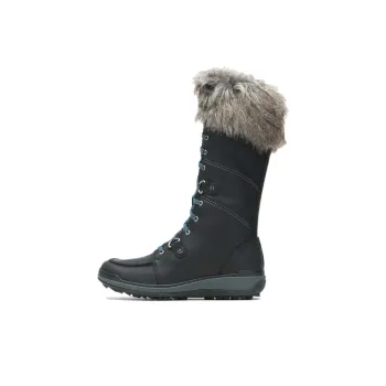 MERRELL Water-Resistant Wear-Resistant Slip-Resistant Knee-High Outdoor Boots Women's Black