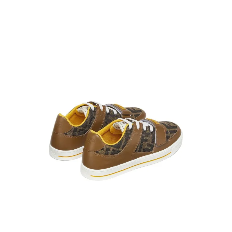 FENDI ROMA Low Top Kids' Skateboarding Shoes Brown Kids'-3