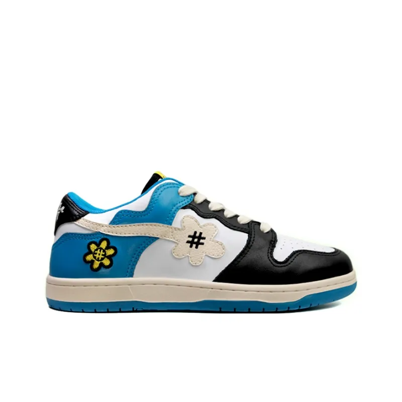 WATER THE PLANT Low Top Skateboard Shoes Unisex Thunder Blue-1