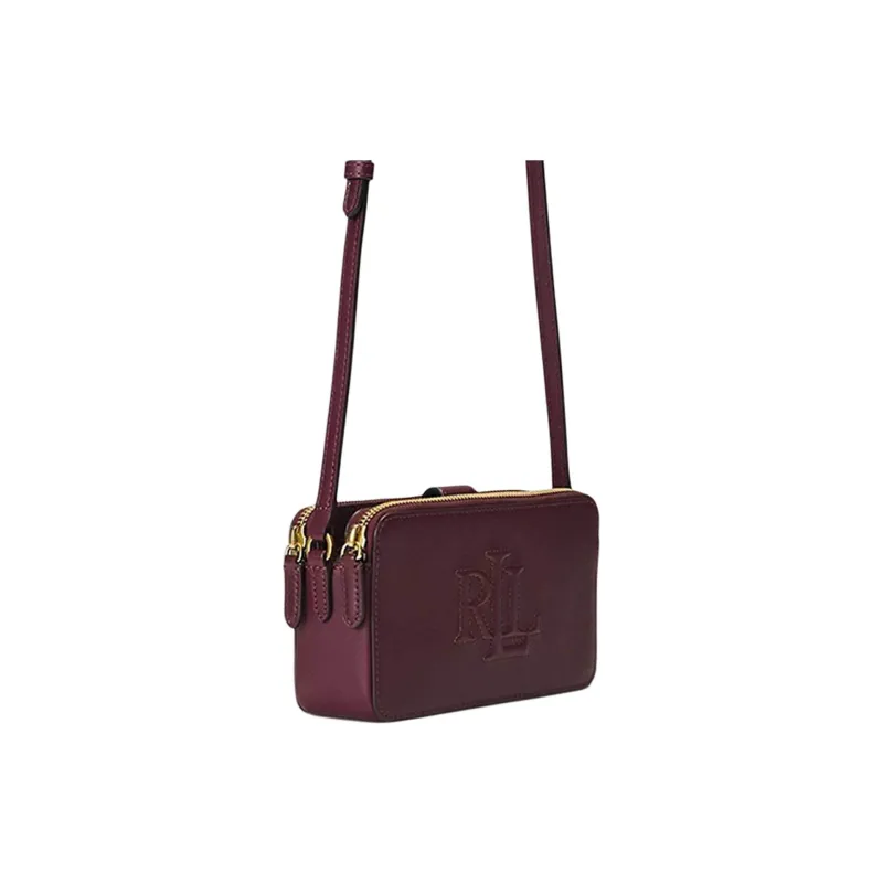 Ralph Lauren Polyurethane Shoulder Bag, Crossbody Bag Women's Burgundy-2