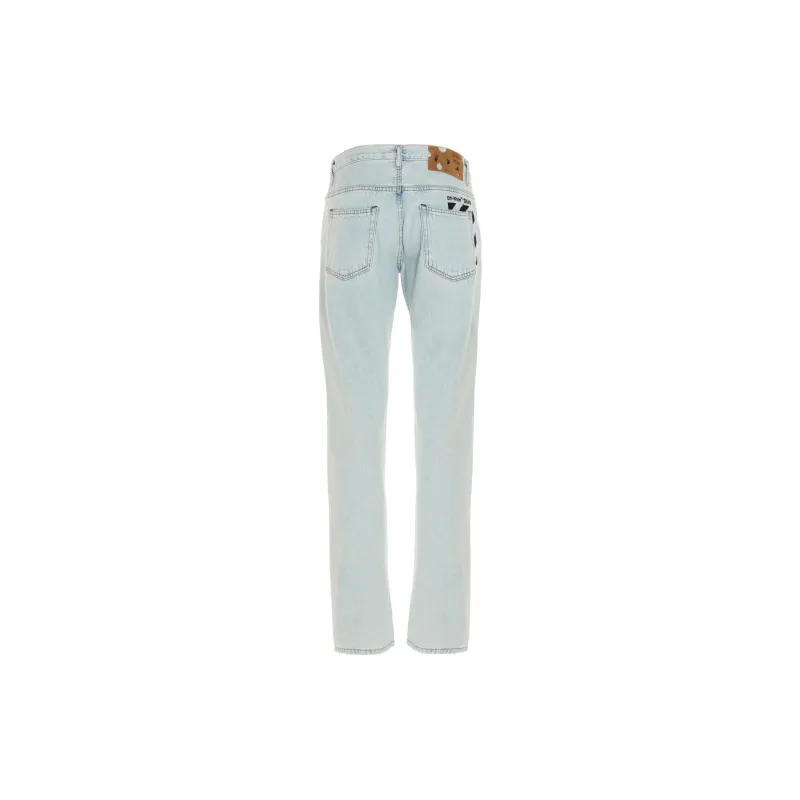 OFF WHITE SS21 Jeans Men Light Blue-1