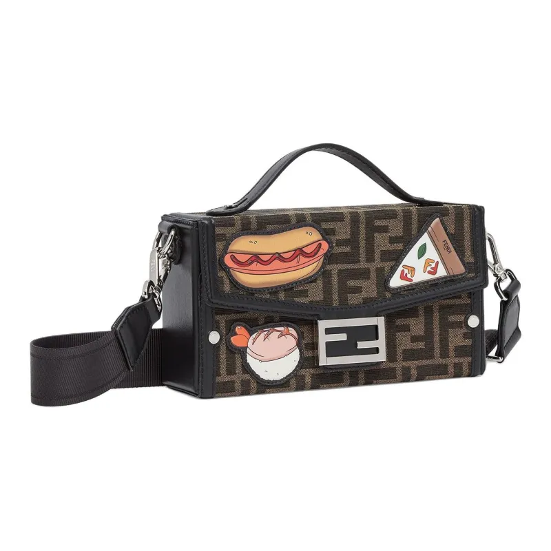 FENDI BaguetteTrunk Polystyrene Shoulder Bag, Crossbody Bag, Handbag Men's Multicolor-1