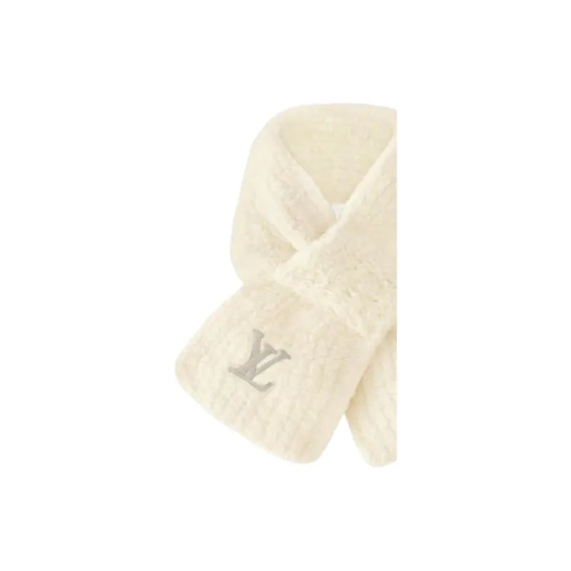 LOUIS VUITTON Wool Shawls Women's Beige-2