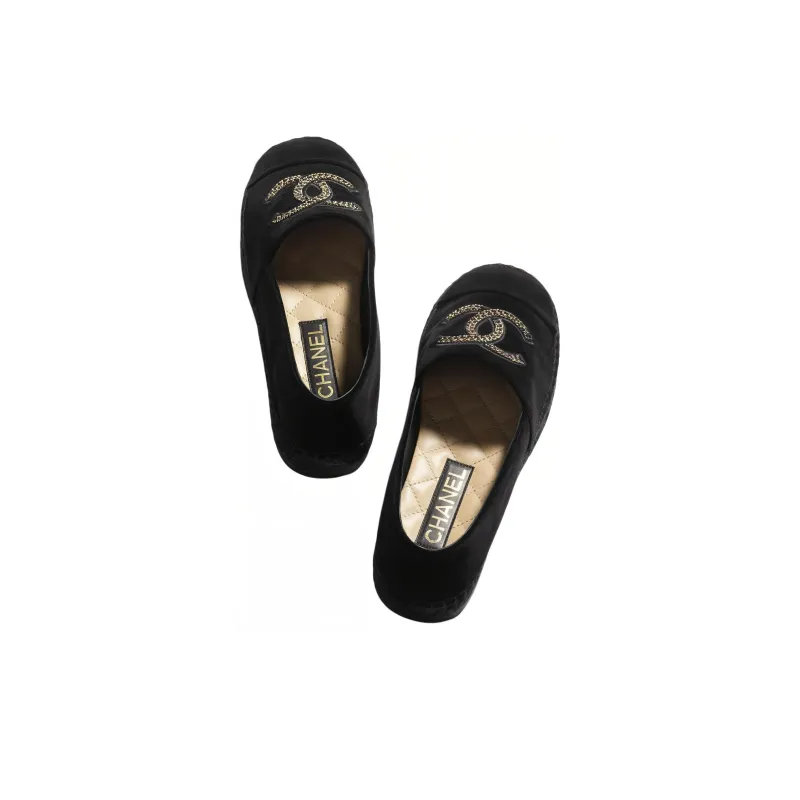 CHANEL Espadrilles Women's Black-4
