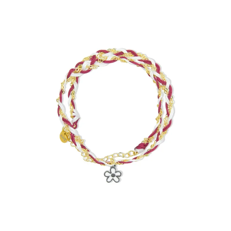 AWE Titanium Steel Wish Red String Woven Hand Rope Unisex Red-2