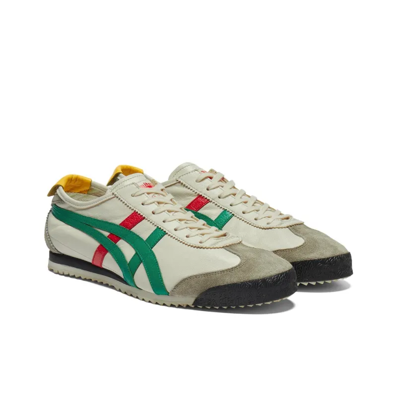 Onitsuka Tiger MEXICO 66 Anti Slip Wear Resistant Low Top Casual Shoes Unisex Beige Green-2