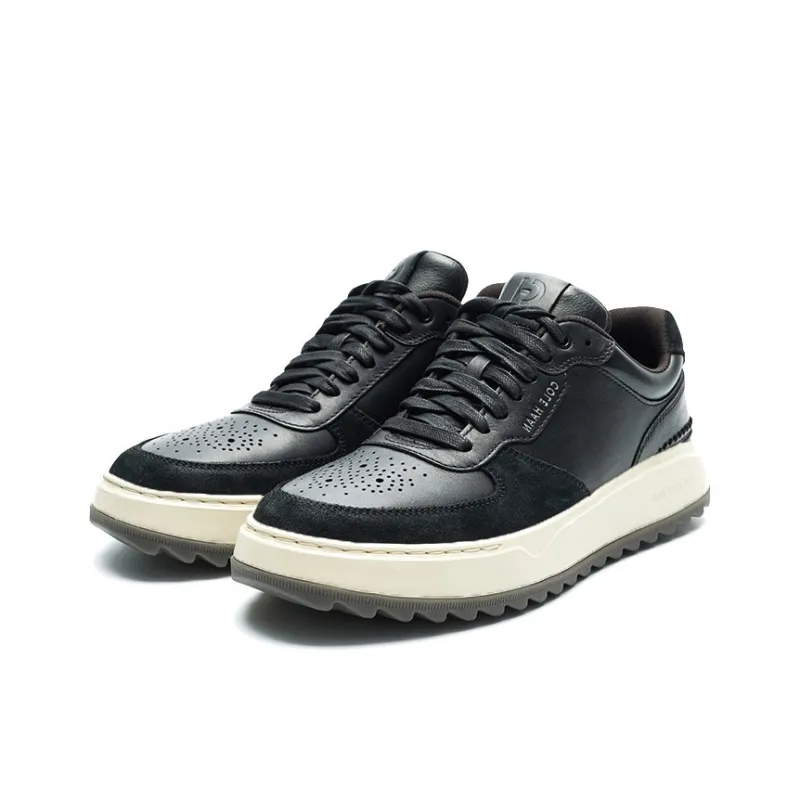 COLE HAAN Cushioning Wear Resistant Low Top Skateboard Shoes Men's Black-1