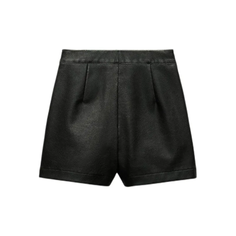 ZARA Casual Shorts Women's Washed Black-1