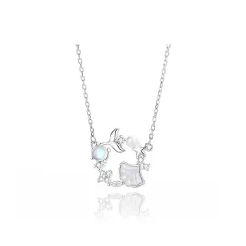 Listen To The Flowers Bloom Zircon Necklaces Women's