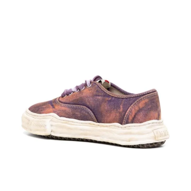 MIHARA YASUHIRO Baker Abrasion-Resistant Low-Top Canvas Shoes Men's Purple-3