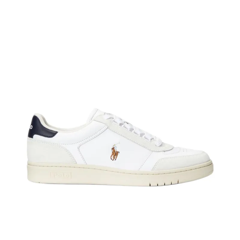 Polo Ralph Lauren Court Low Top Skateboard Shoes Men's White-1