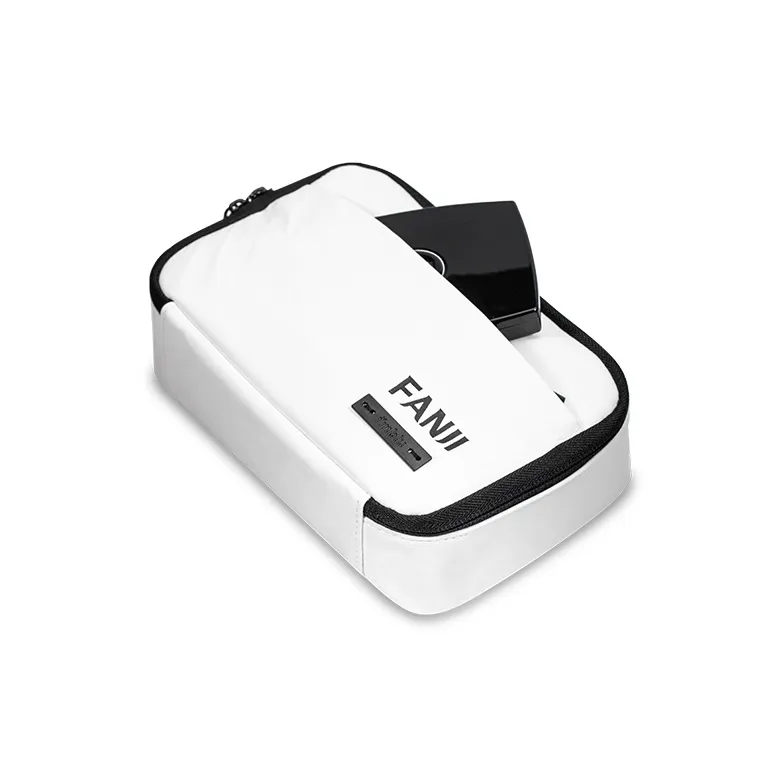 FANJI DuPont Paper Storage Bag With Front Insert Pocket Toiletry Bag Unisex White-3