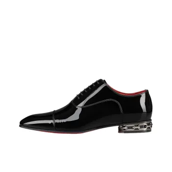 Christian Louboutin Greggy Chain Detailed Lace Up Shoes