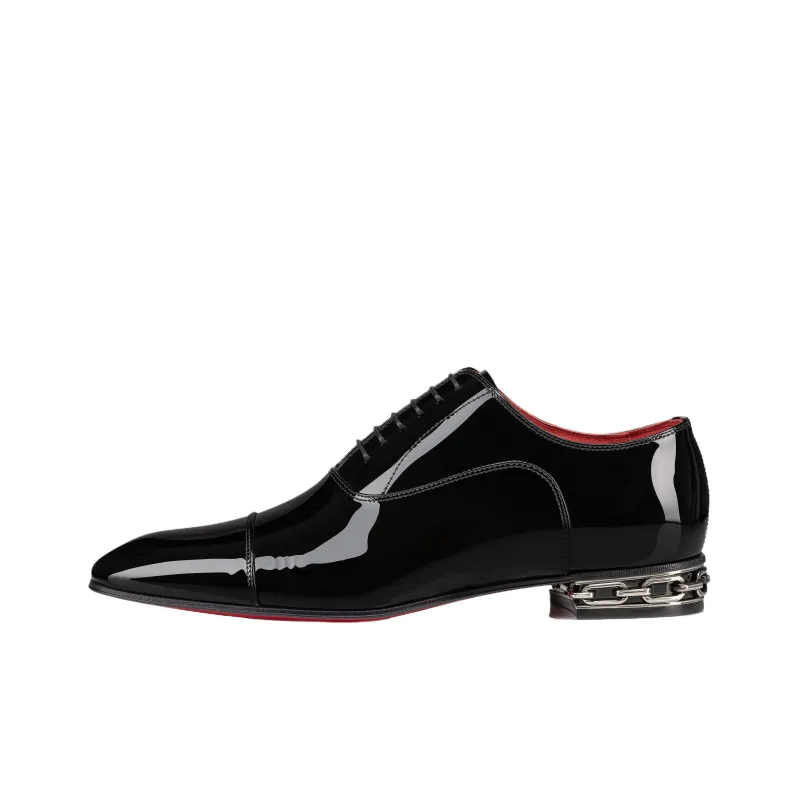 Christian Louboutin Greggy Chain Detailed Lace Up Shoes-0