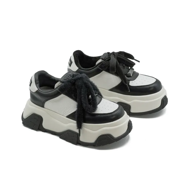 Little Sue Skateboard Shoes Women's Low Top Black/White-14